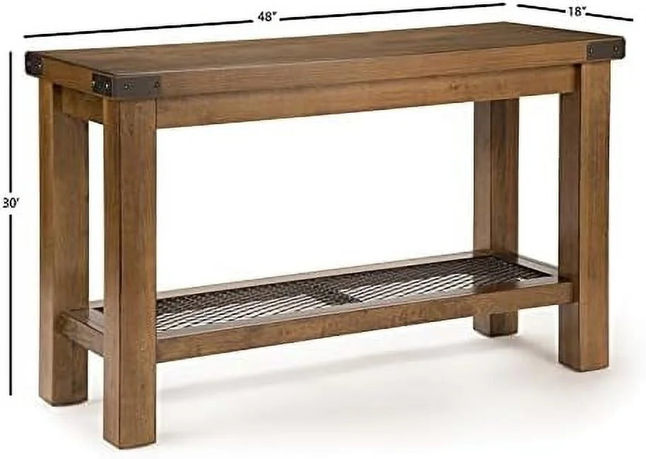 Distressed Oak Console Table Q2818