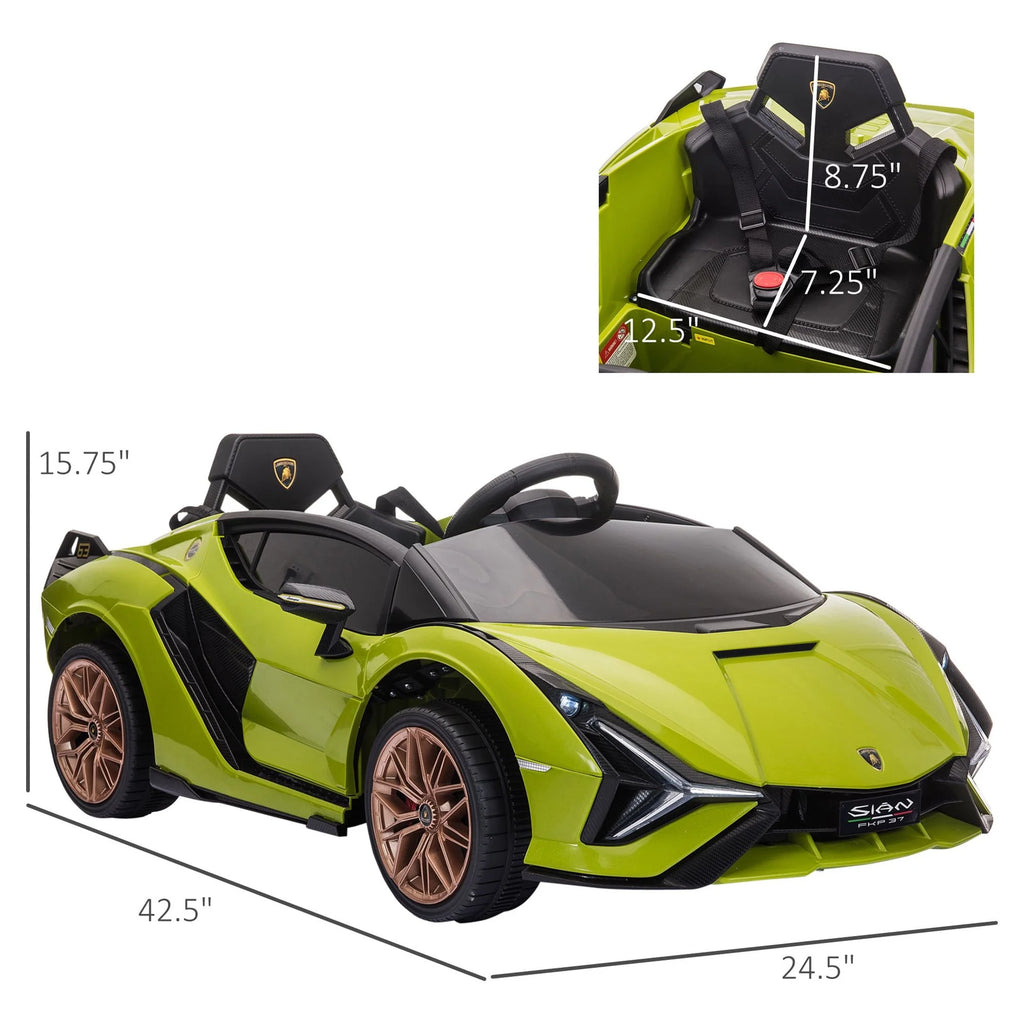 Green 12 V Electric Ride-On Car with Parent Remote Control J664