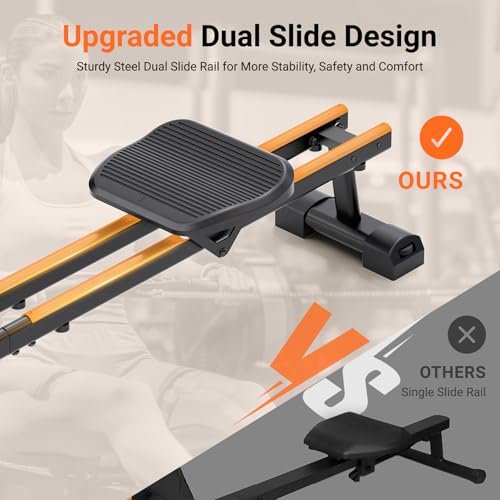 Magnetic Rowing Machine 350 LBS with LCD Monitor J590