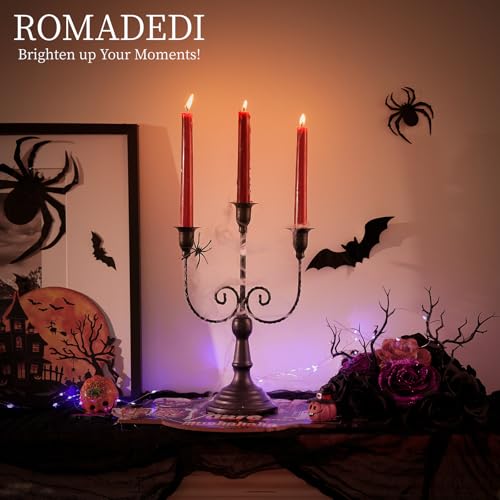Black 3 Arm Candelabra Set of 6 Y2949