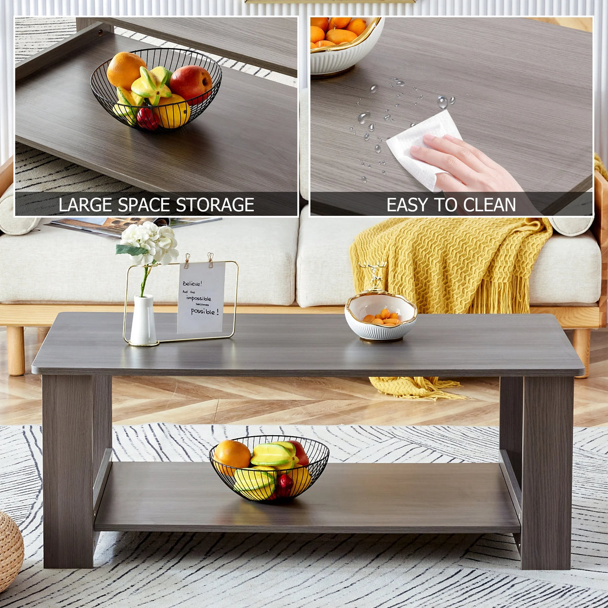 Gray Coffee Table R248807