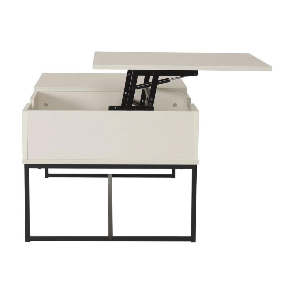 White Half Lift Top Coffee Table X661