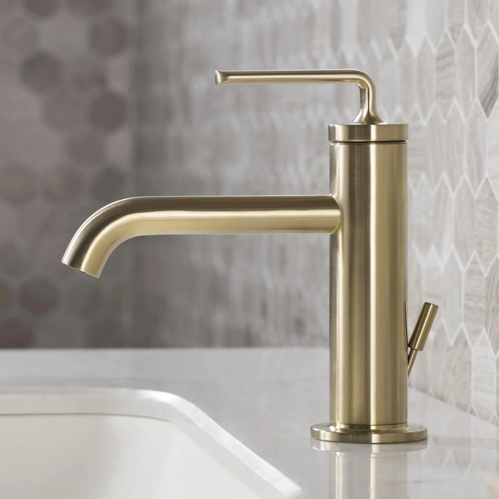 Single Handle Bathroom Sink Faucet with Lift Rod Drain O97449
