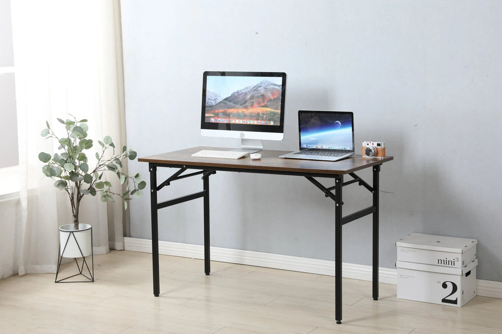 Folding Table Desk 31.5x15.7 Inches Black F44491