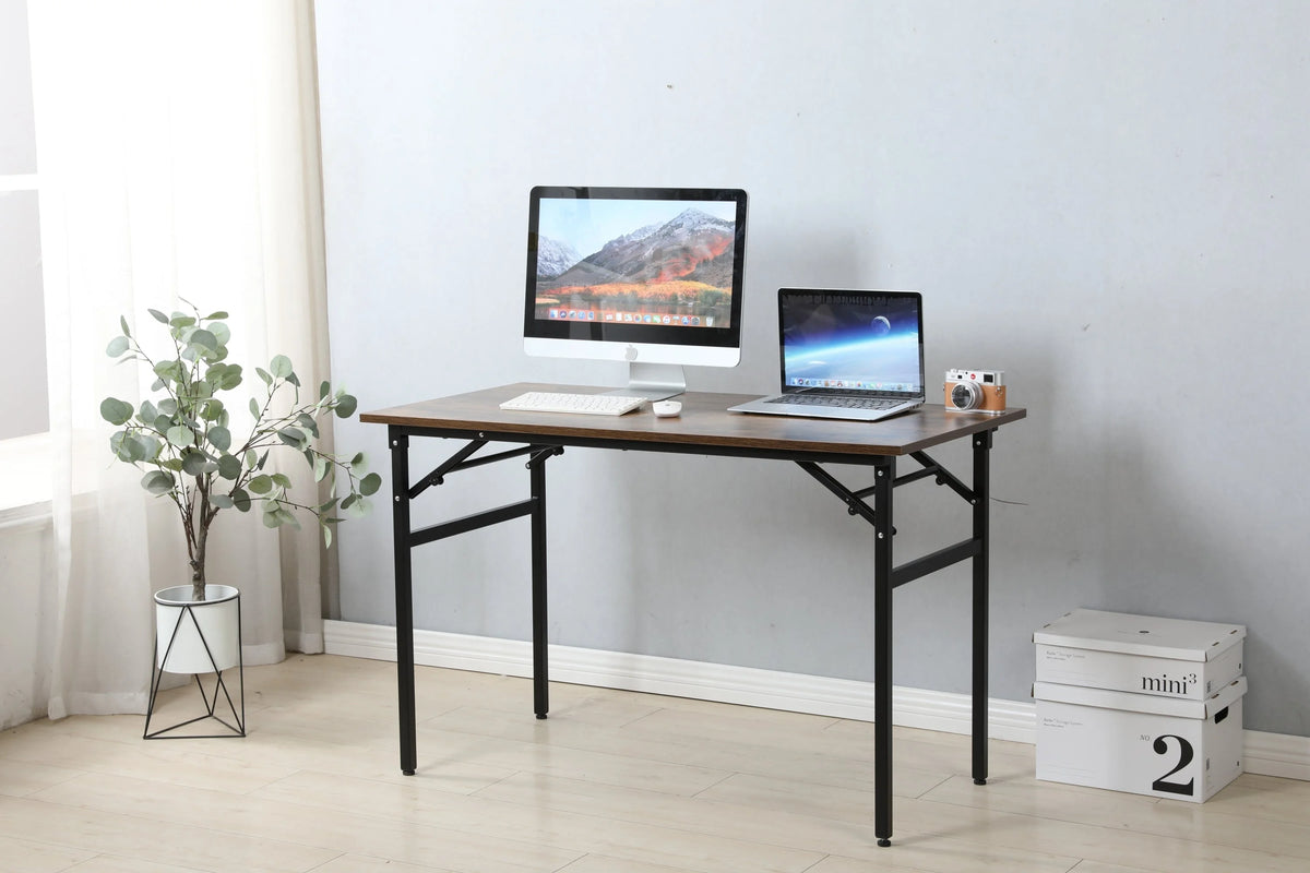 Folding Table Desk 31.5x15.7 Inches Black F44491