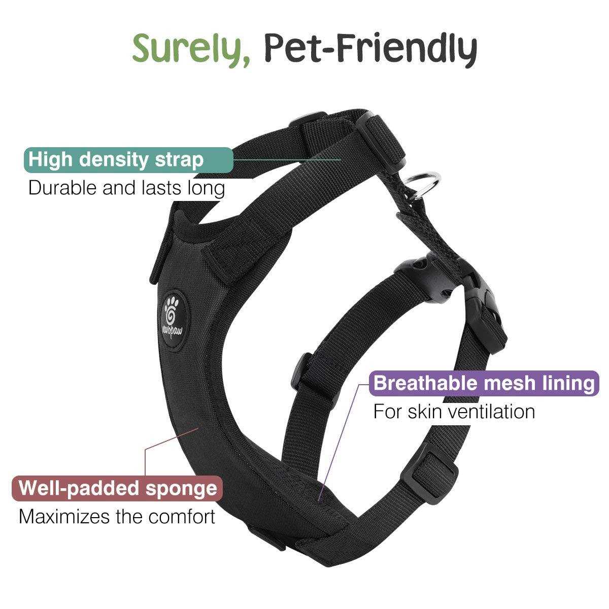 Adjustable Padded Mesh Dog Safety Vest Harness S62633