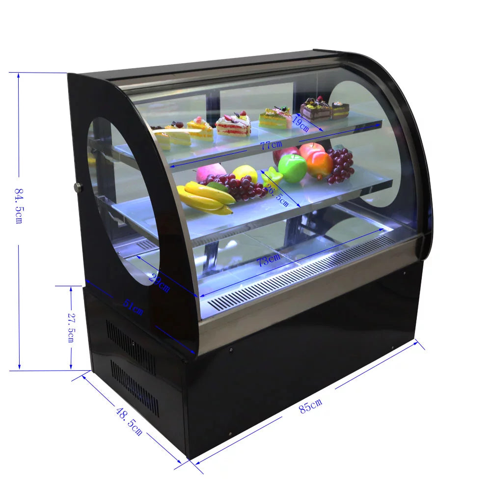 35" Curved Refrigerated Cake Display Cabinet J218466