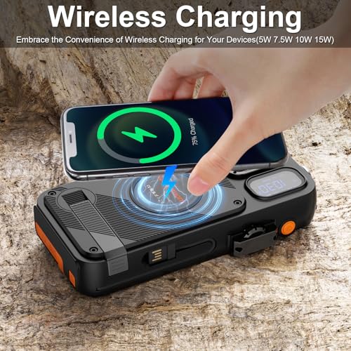 Emergency Solar Hand Crank Radio with 22000mAh Power Bank R449