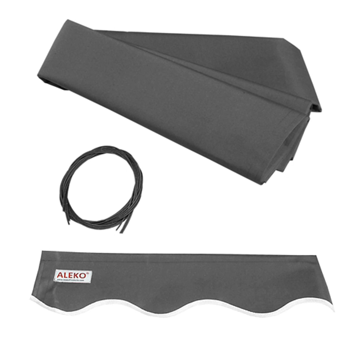 13' x 10' Motorized Retractable Patio Awning Canopy, Gray L4299