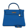 Bleu Royal Togo Leather Bag X803