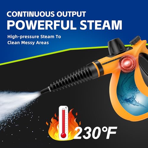 Handheld Pressurized Multi-Surface Steam Cleaner with 11pcs Accessories N2932