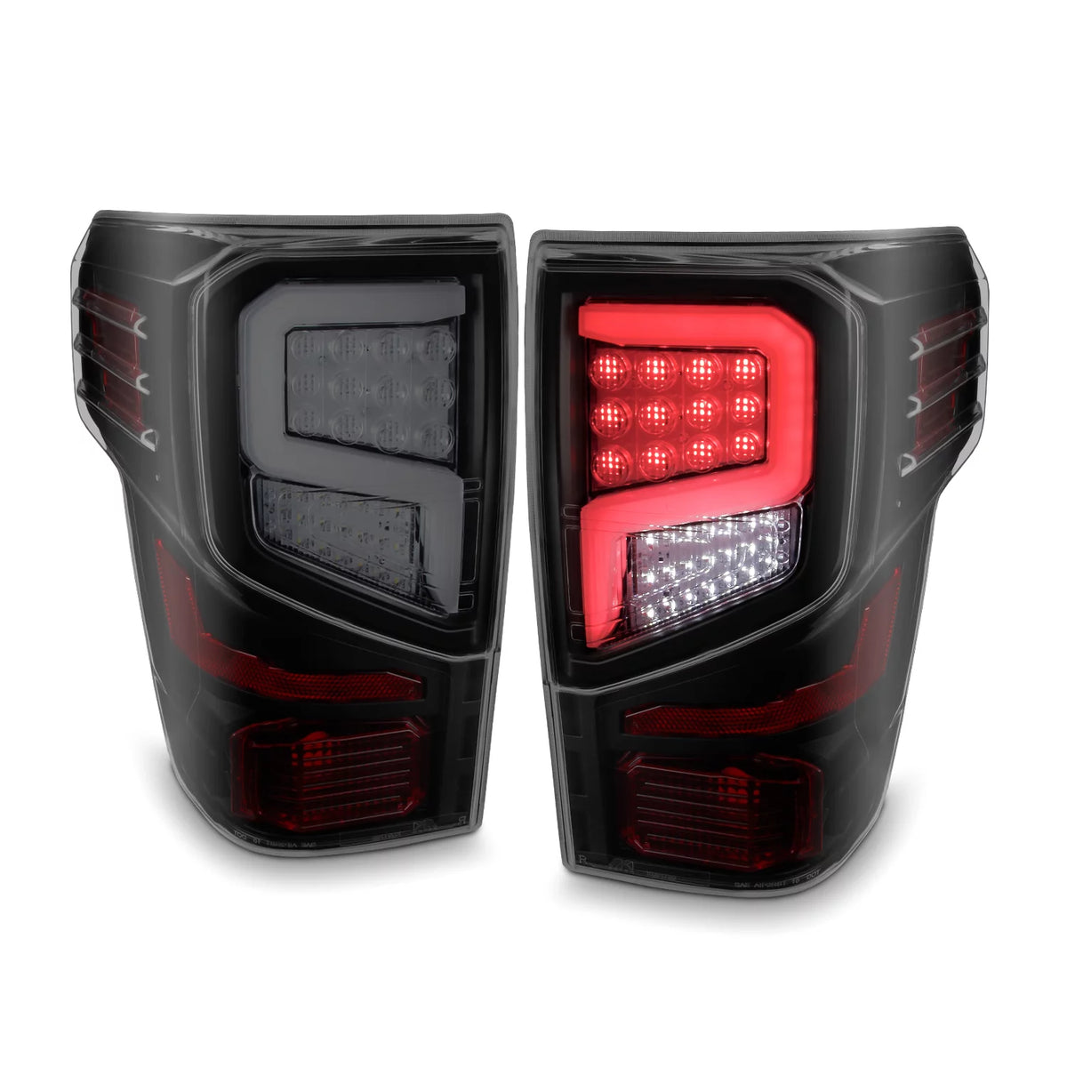 For 2016-2023 Nissan Titan LED Tail Lights Black Housing F55301