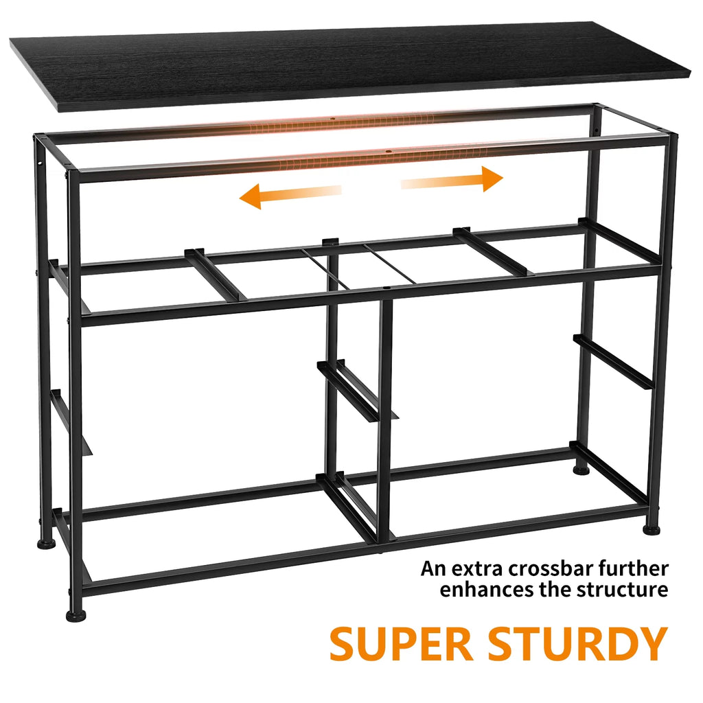 8 Drawer Fabric Dresser with Steel Frame and Wooden Top A303