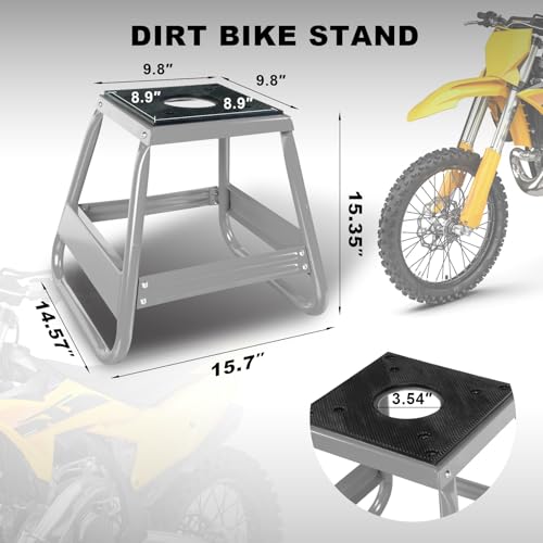 Motorcycle Stand Lift Dirt Bike Stand, Universal Panel Dirtbike Stand Jack Fit for Yamaha Honda Kawasaki, 1000LBS Capacity Removable Maintenance Motocross Stand Red

Motorcycle Dirt Bike Stand 1000LBS Capacity Red U89767