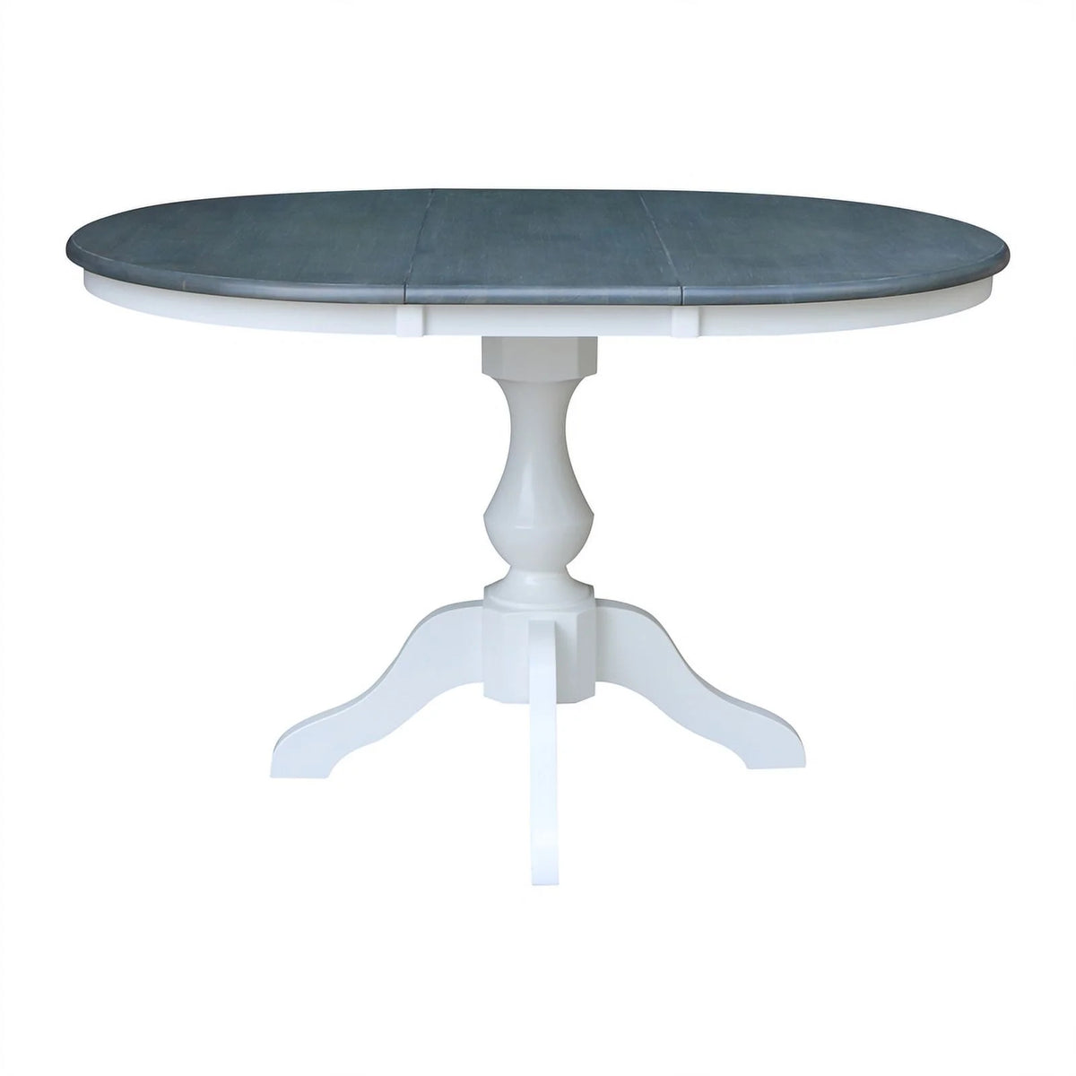 Round Wood Extension Dining Table with 4 Chairs F619737