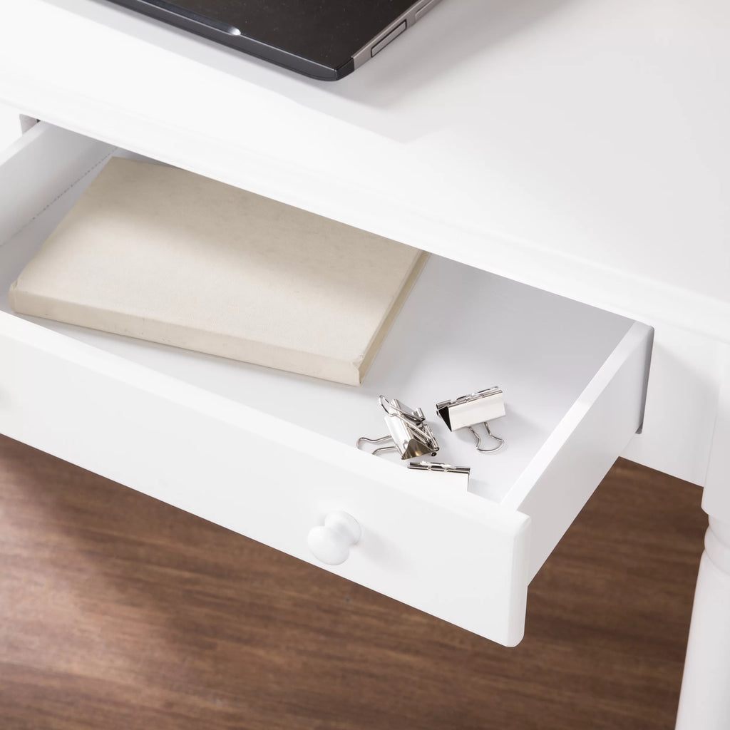 2-Drawer White Desk B575536