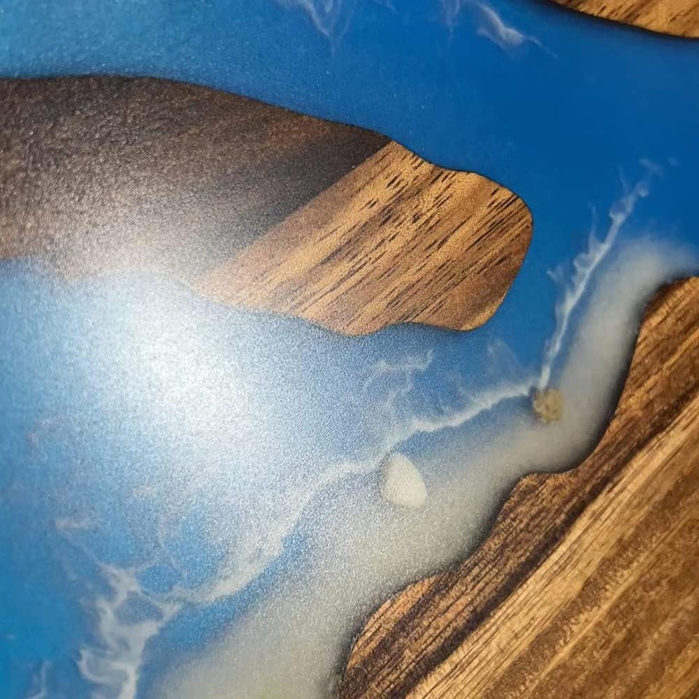 Round Teak Wood Resin Coffee Table F3274