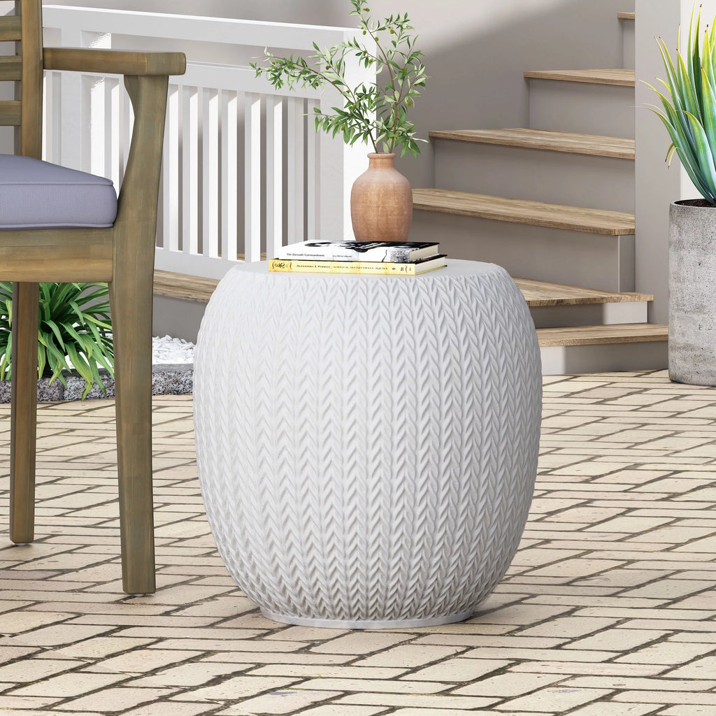 Lightweight Concrete Outdoor Side Table M34453