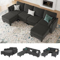 Modular U Shaped Sectional Sofa with Memory Foam I4181