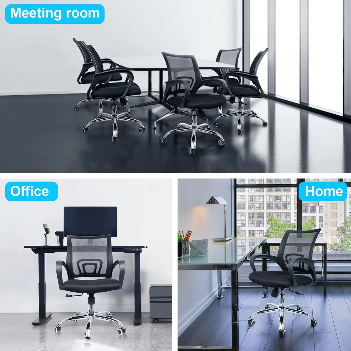 Ergonomic Mesh Computer Chair with Wheels V428