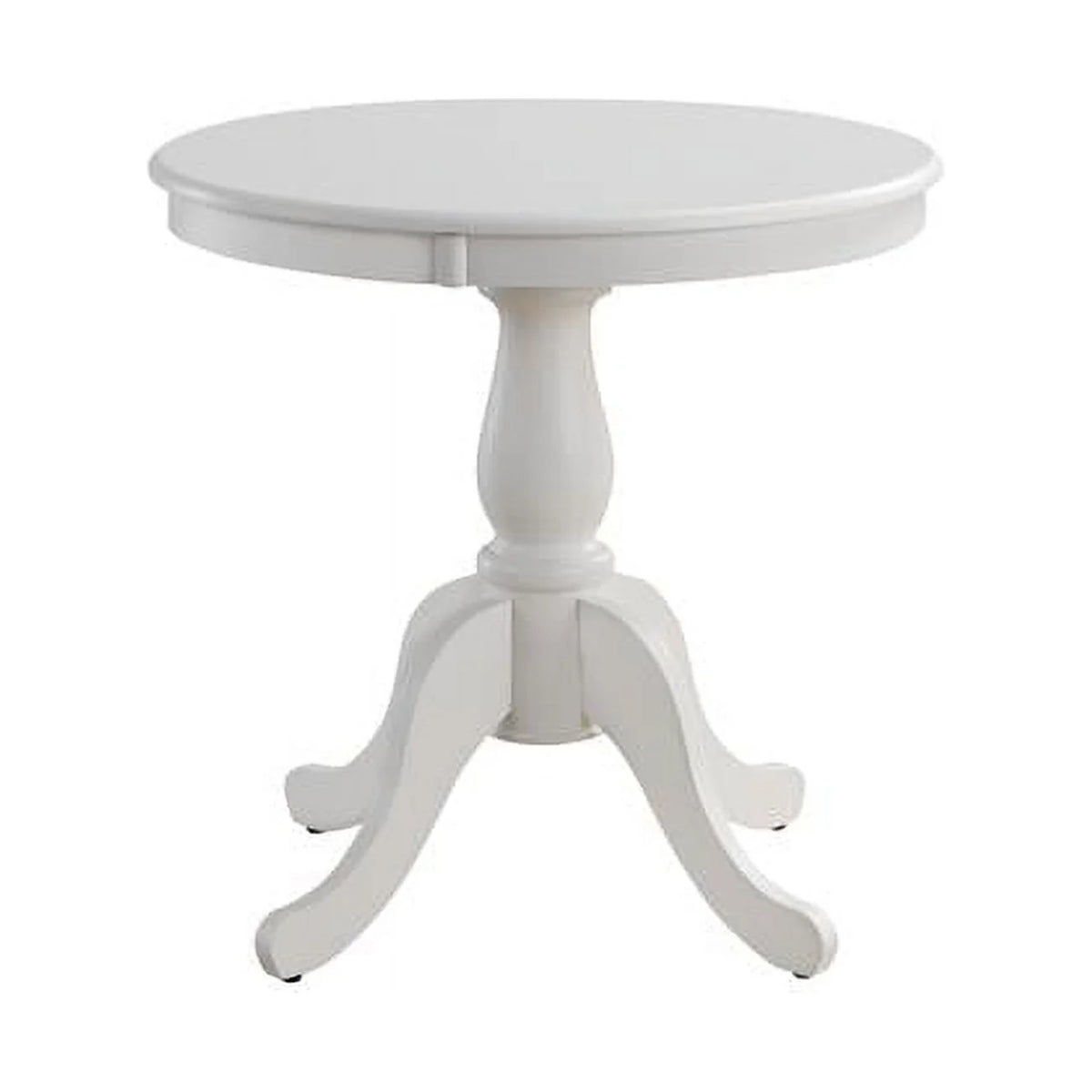 White 30" Round Pedestal Dining Table F3514