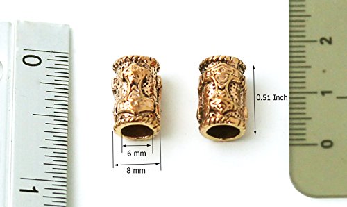 Bronze Beard Beads Rings R666684