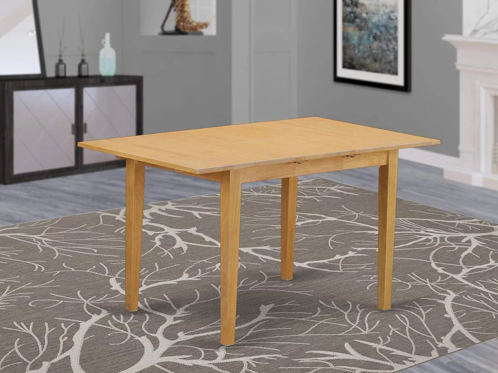 Solid Wood Rectangle Dining Table with Leaf P634