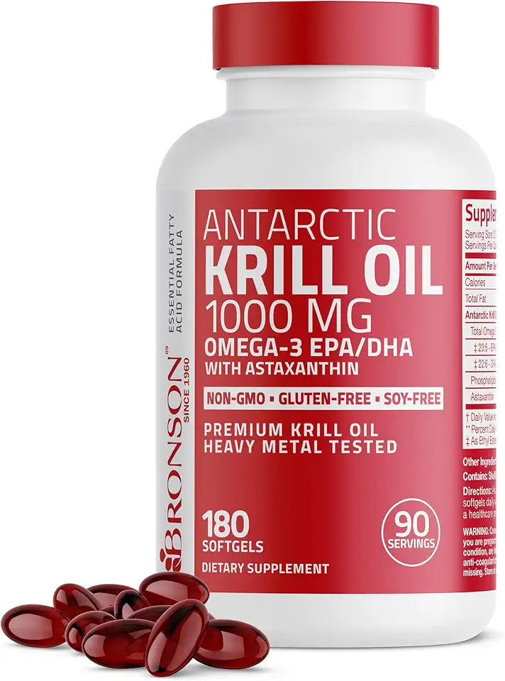 Krill Oil 1000 mg Omega-3 Softgels S119