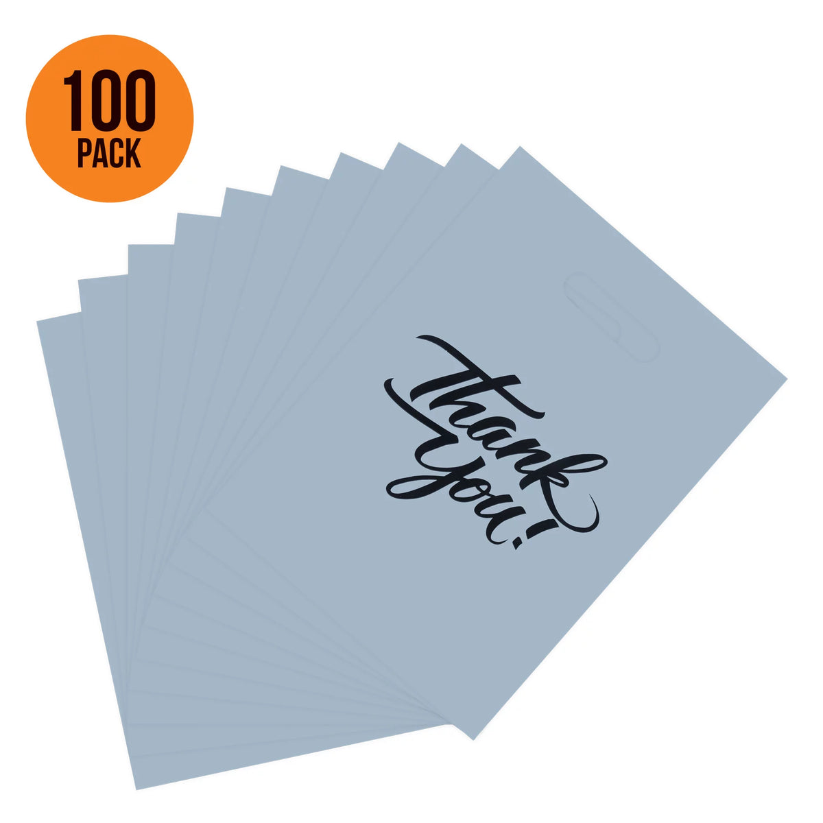 Silver 16"x18" 100pcs Thank You Merchandise Bags Q43445