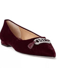 Velvet Ballet Flats V1715