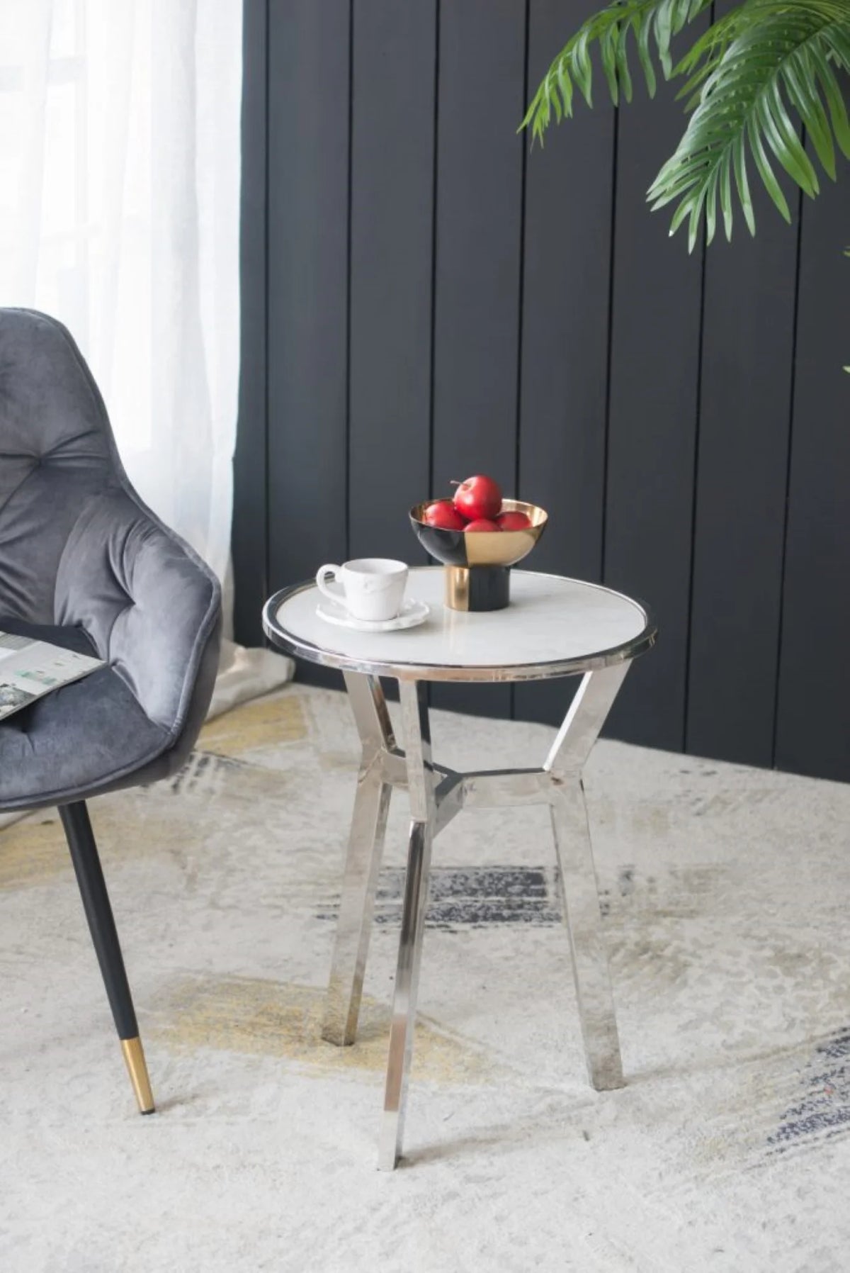 Side Table with Marble Top D276