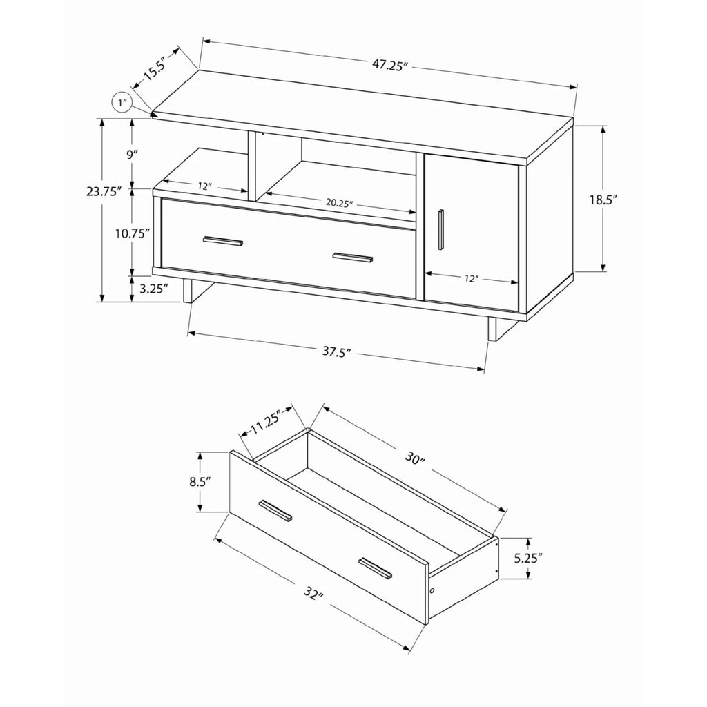 48 Inch Laminate Tv Stand B155