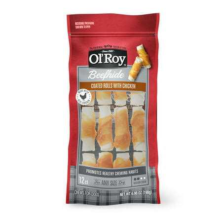 Beefhide Coated Rolls with Chicken For Dogs R403