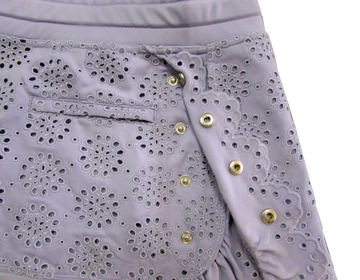Embroidered Edge Mini Skirt L98792