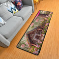 Candy Gingerbread House 2'x6' Non Slip Washable Runner Rug J3162