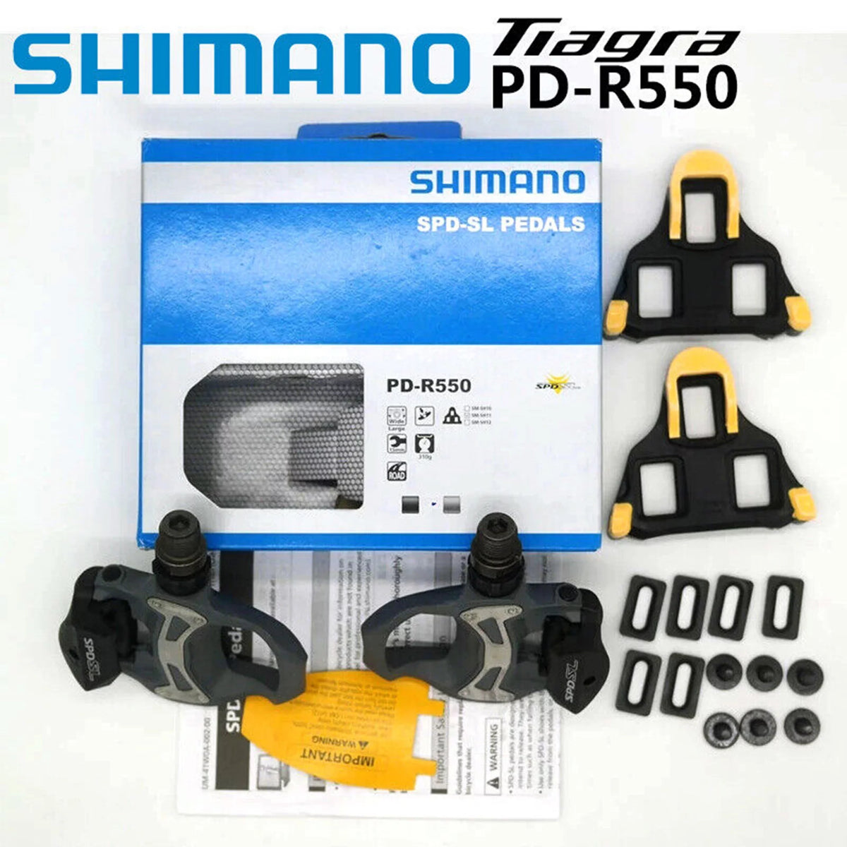 Carbon Clipless Pedals with 6 Degree Cleat K17505