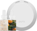 Smart Home Fragrance Device Starter Set - Scent Diffuser - Square Box, Coconut Calm and Tangerine Dream Scent Refills U4640