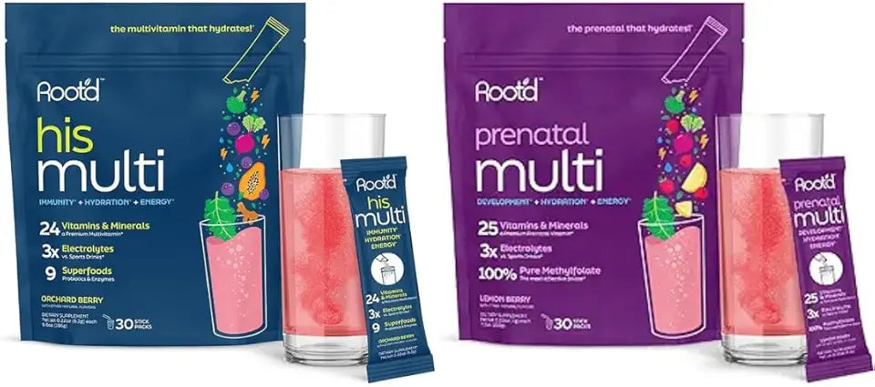 Prenatal & His Multivitamin Powder Bundle with Electrolytes E32417
