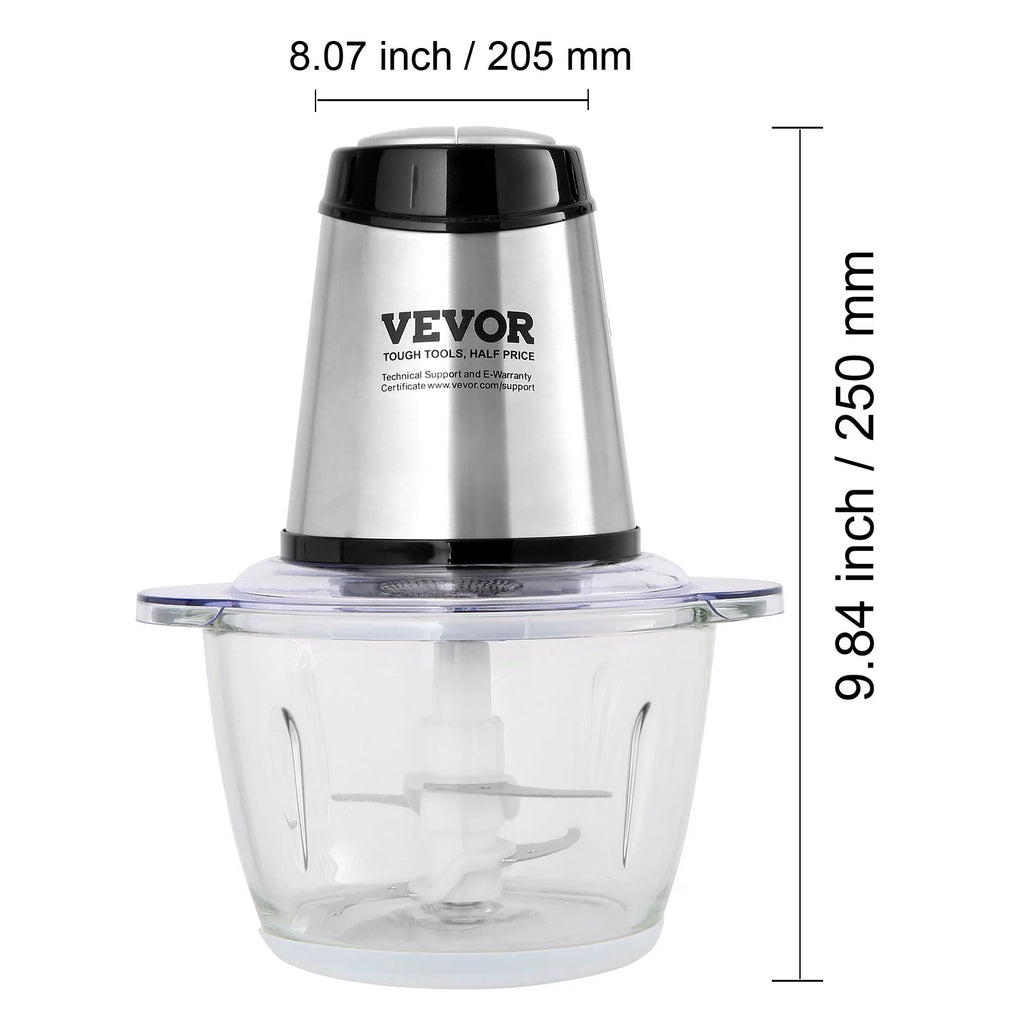 Electric Food Chopper 5 Cup Glass Bowl Z426329