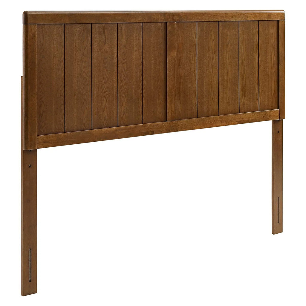 Queen Size Walnut Wooden Headboard K413