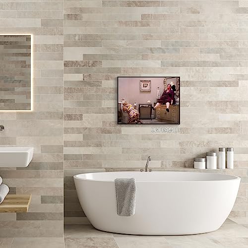 Black White Bathroom Canvas Wall Art Prints 12x16in Unframed U4311