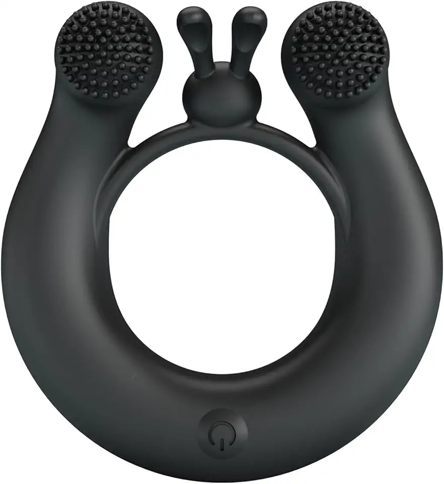 Vibrating Cock Ring 12 Vibrations USB Rechargeable Silicone Penis Ring C903056