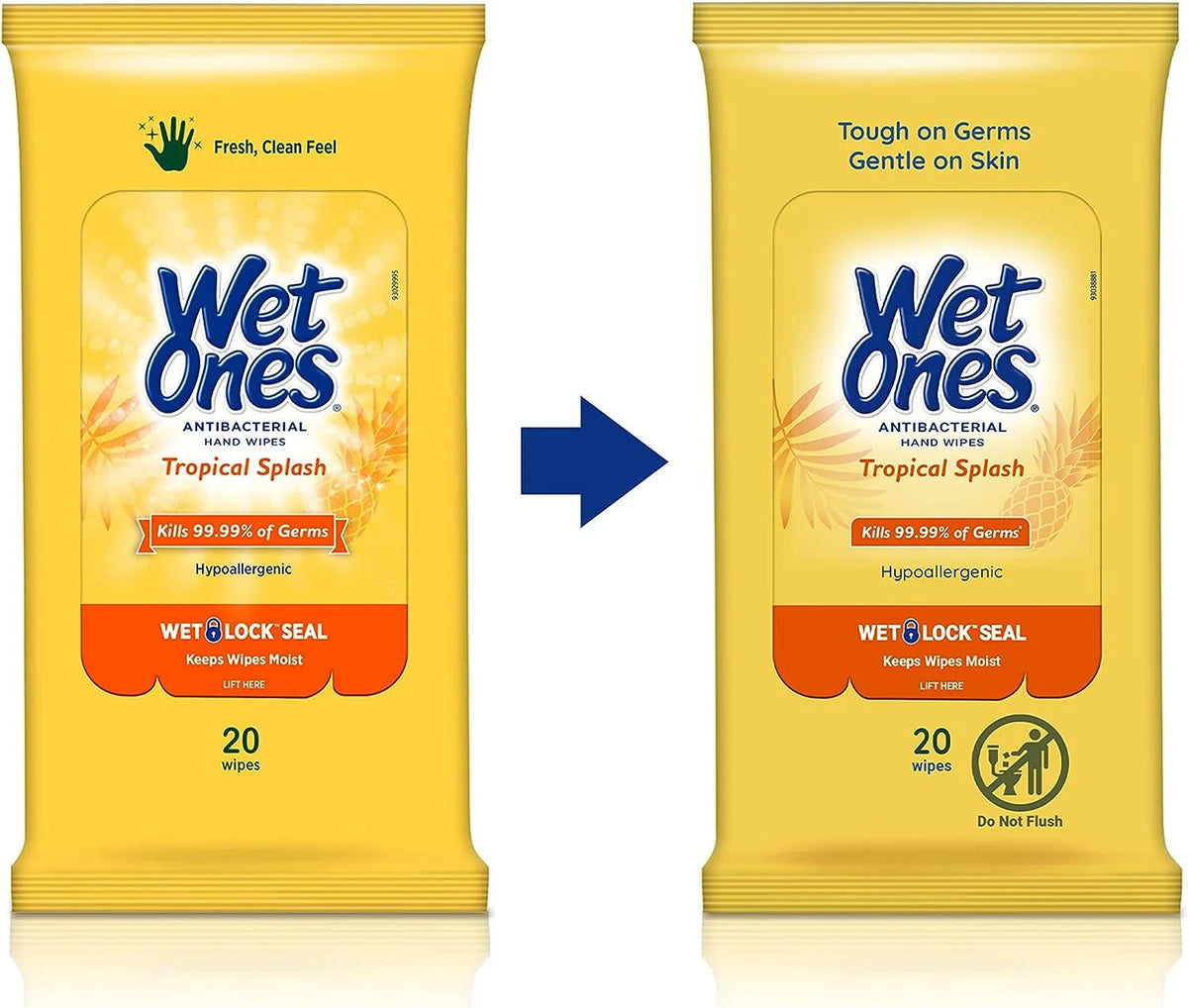 Antibacterial Hand Wipes 20 Count Pack of 10 M902