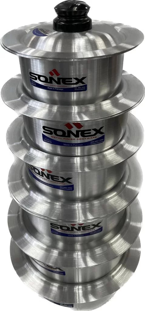 Aluminum 6 Pc Cooking Pots Set P372565