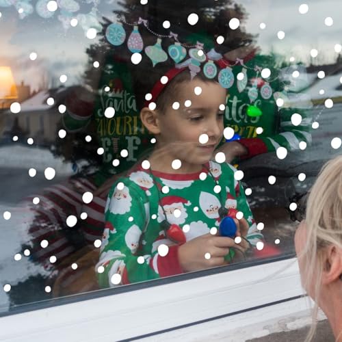 120pcs Snowflake Window Film Sticker No Glue Reusable Static Cling K8974