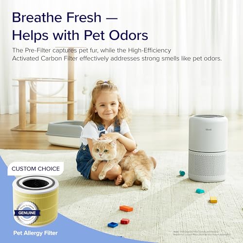 White Air Purifier with 3-in-1 HEPA Filter I3645