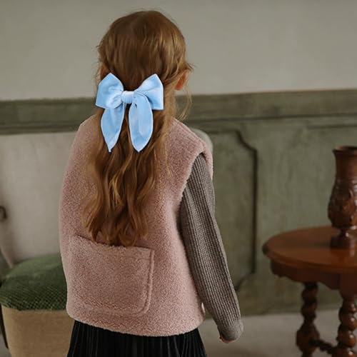 Red Velvet Ribbon Hair Bows 6PCS 3 Styles G4514