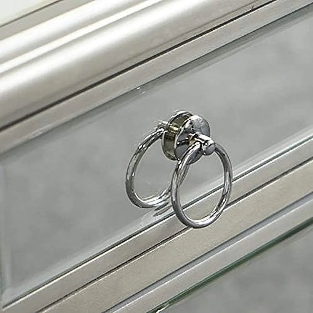 Mirrored Console Sofa Table with Silver Finish L826