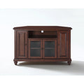 48" Corner Tv Stand Mahogany W9276