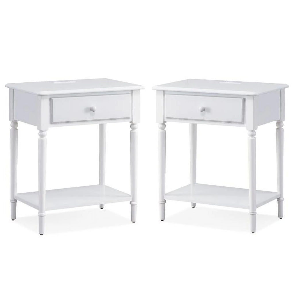 White Nightstand Set A579464